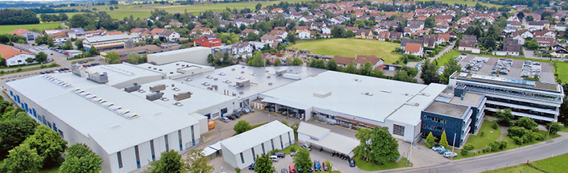 Das Firmengebäude von mayr® Antriebstechnik. Foto: mayr® Antriebstechnik