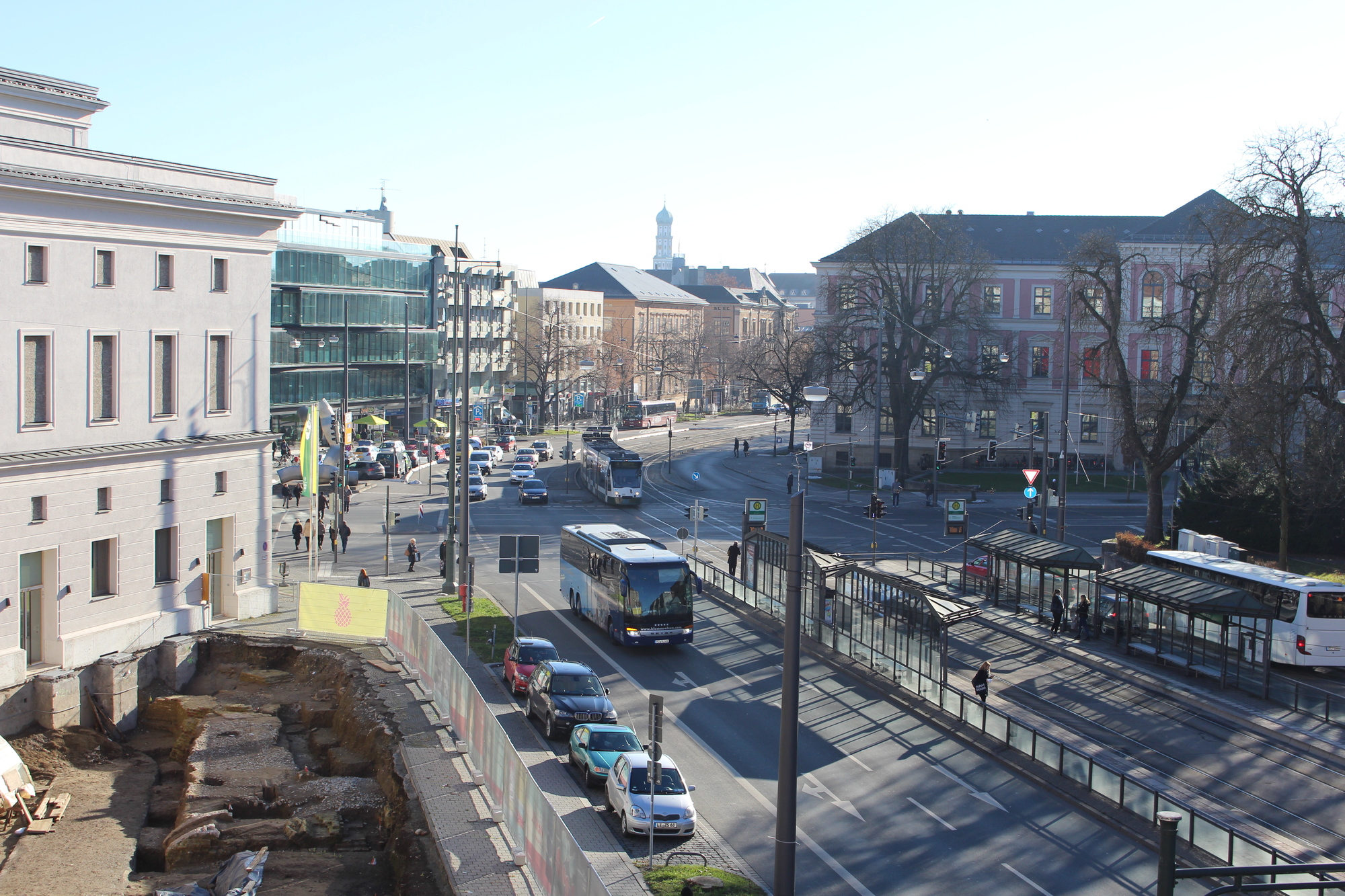 Blick auf die Fuggerstraße.