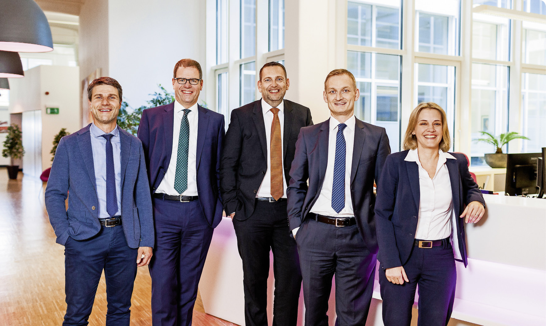Von links: Bernd Kollmannsberger, Hans-Peter Heinemann, Robert Zirch, Paul Hairbucher und Antje Wörn. Bild: Sandro Behrndt