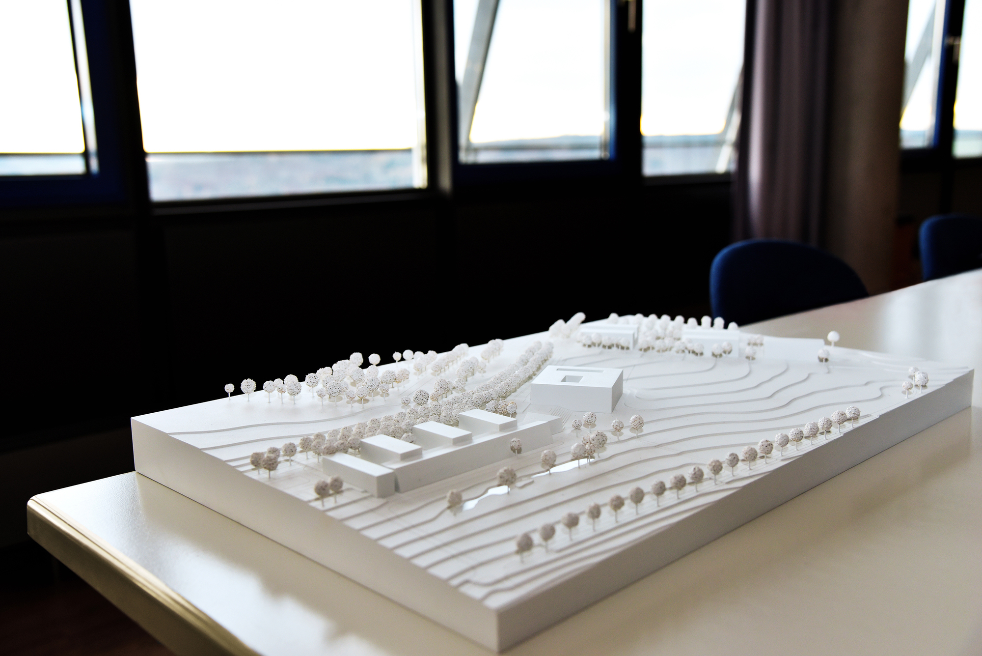 Das Neubau-Modell Albert-Einstein-Allee der Hochschule Ulm. Foto: Hochschule Ulm