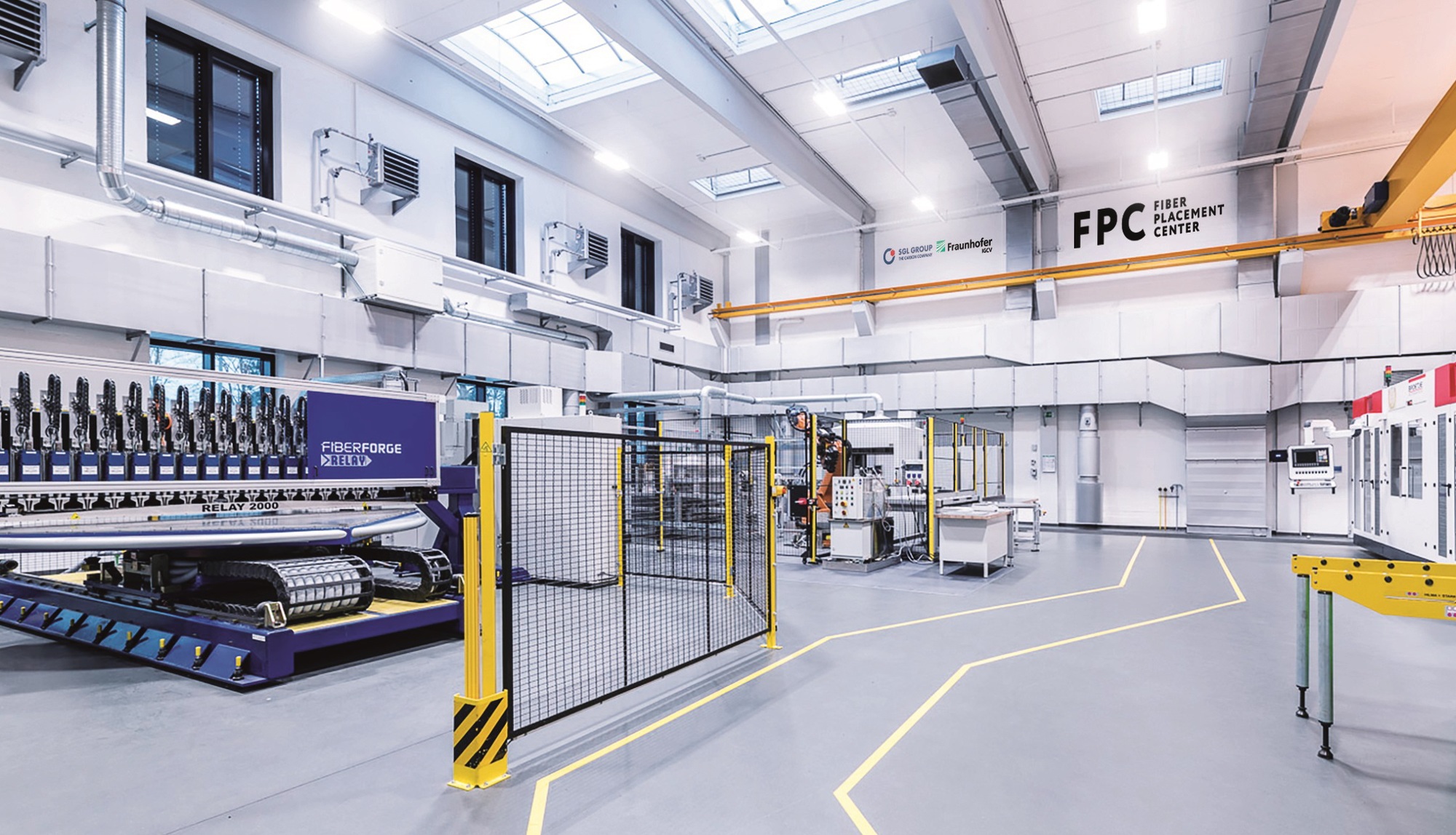 Ein Blick ins neue Fiber Placement Center in Meitingen. Foto: SGL Group
