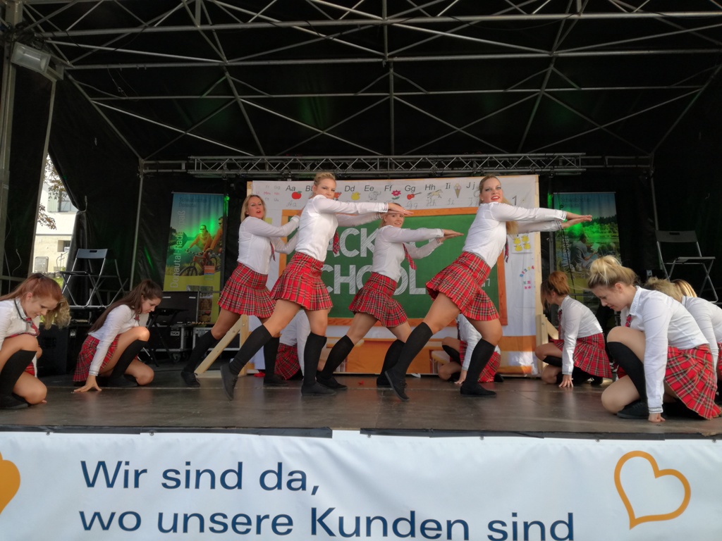 Bühnenauftritt Radelspaß 2018. Foto: Donautal-Aktiv e.V. / Andrea Zangl