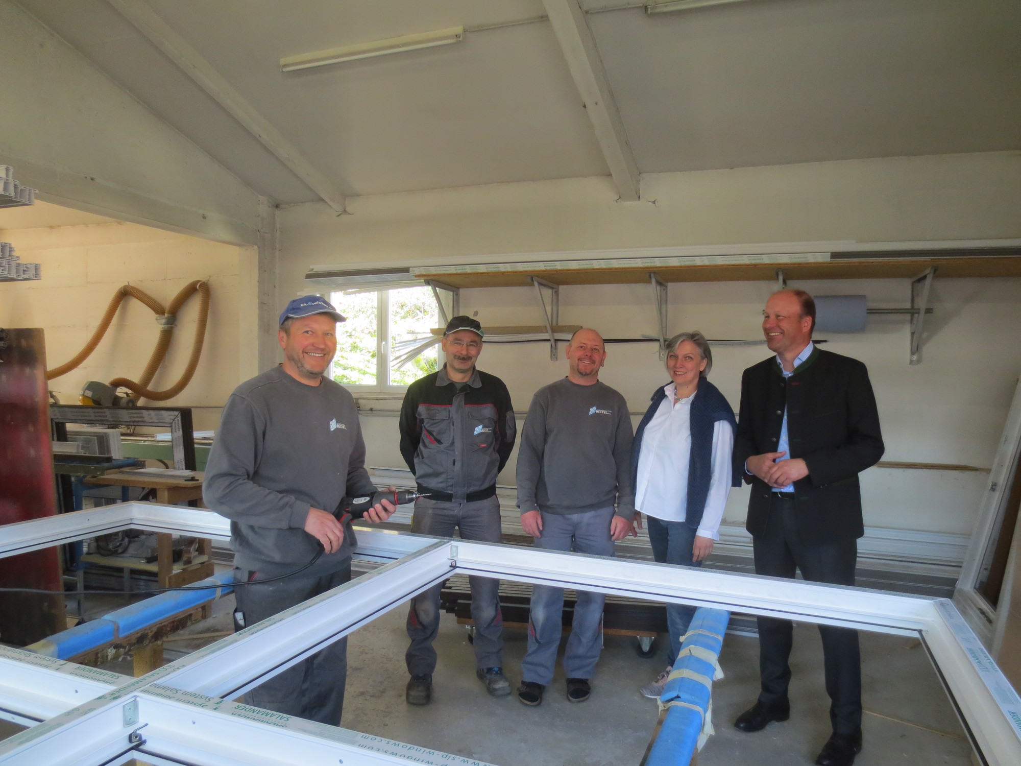Herbert Mayr, Stefan Doldi, Armin Beckel, Margit Jungwirth-Karl und Martin Sailer. Foto: LRA Augsburg