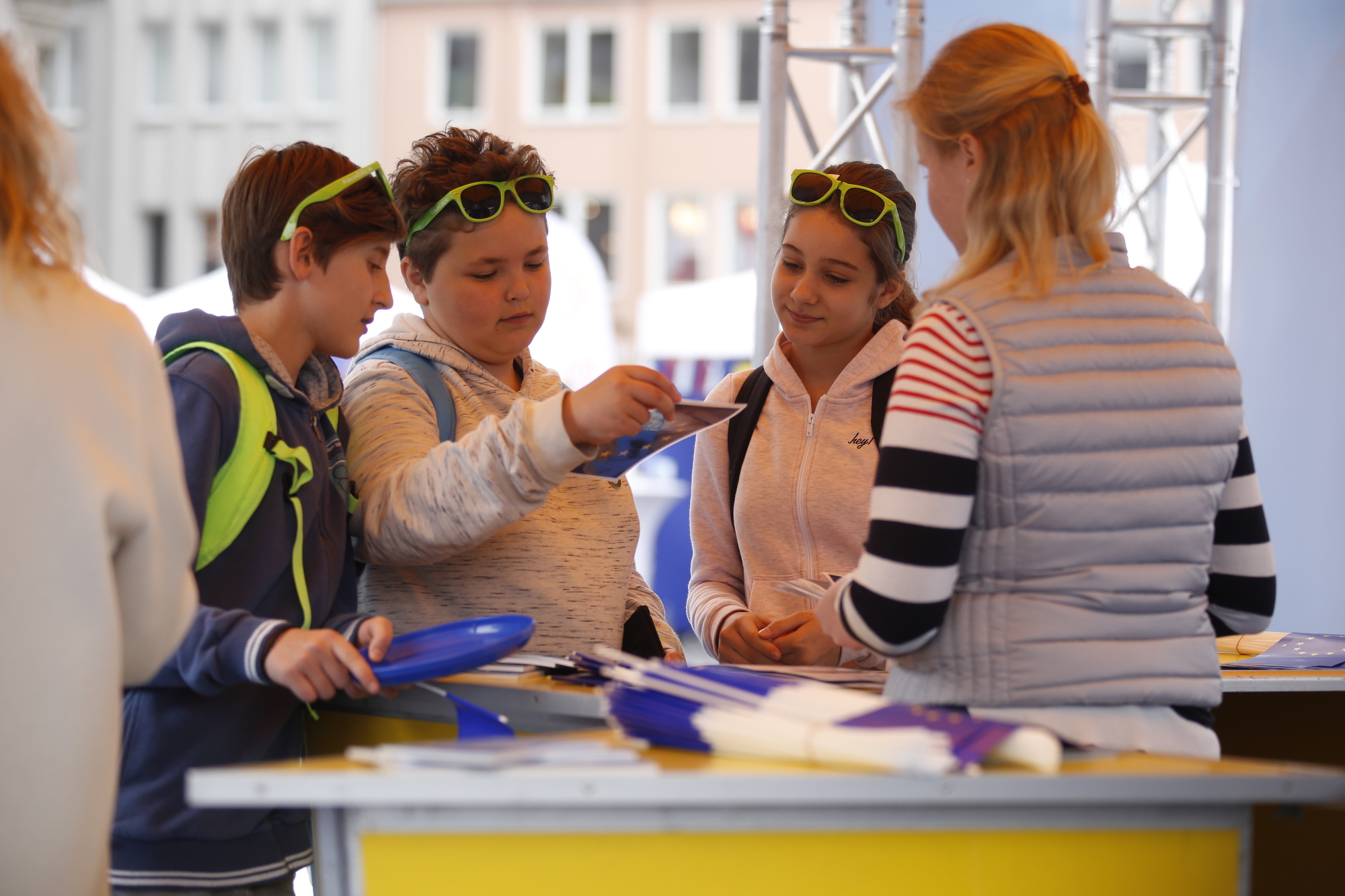 Für Kinder und Jugendliche gab es an etwa 30 Ständen Europa zum Anfassen.