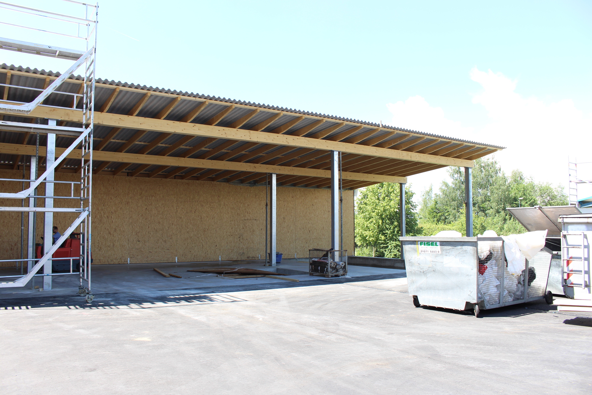 Der neue Wertstoffhof entsteht