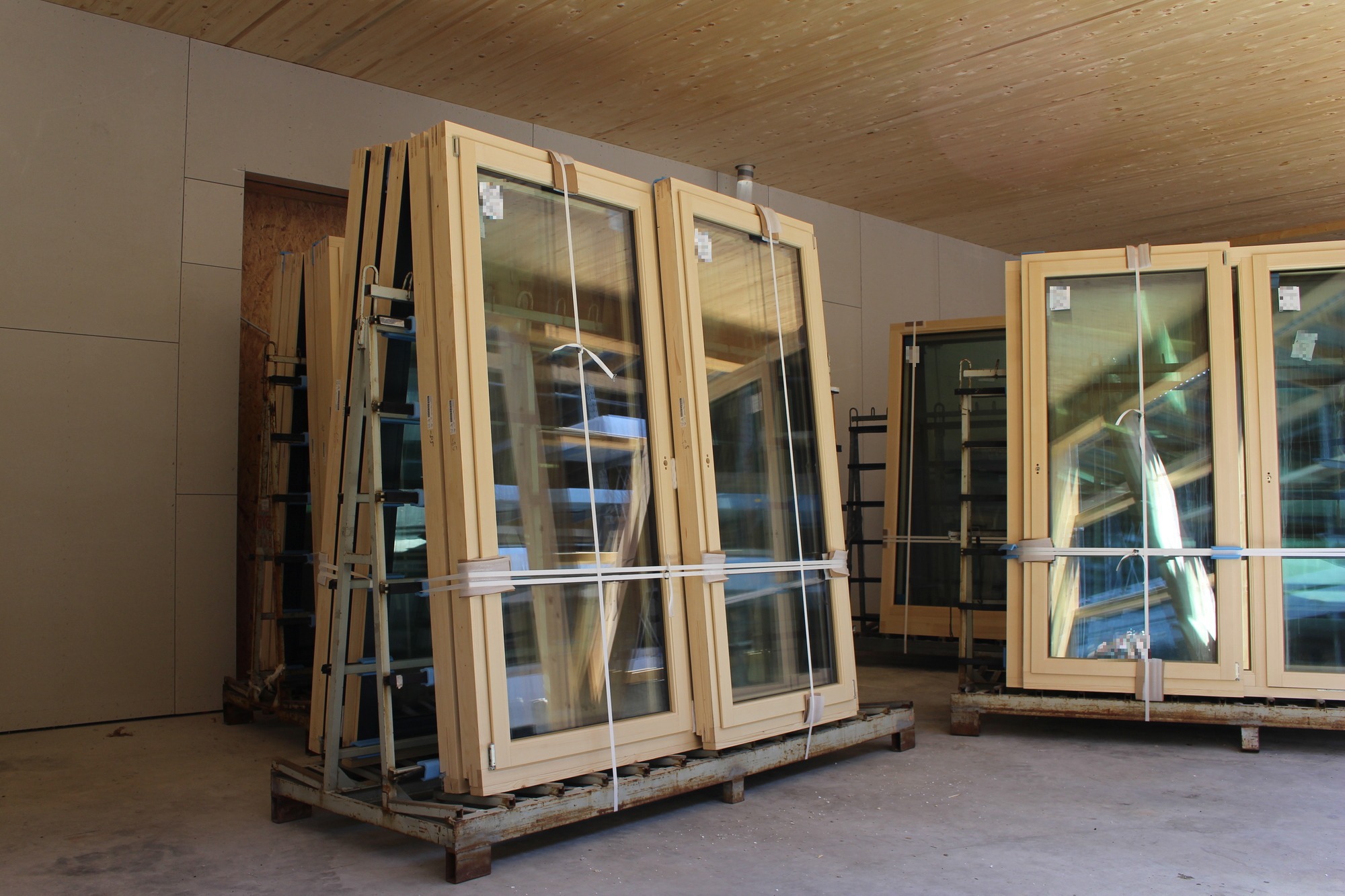 Platz für die Fensteranlieferung im Anbau