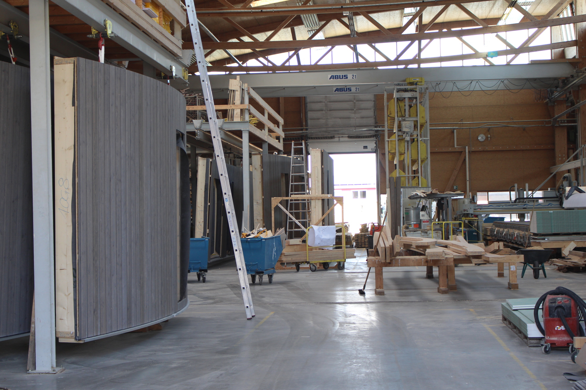 Blick in die Produktionshalle