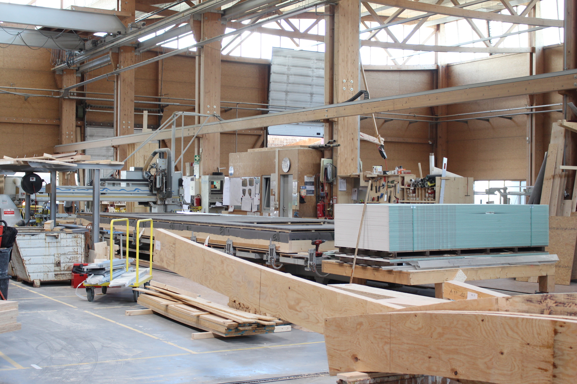 Blick in die Produktionshalle