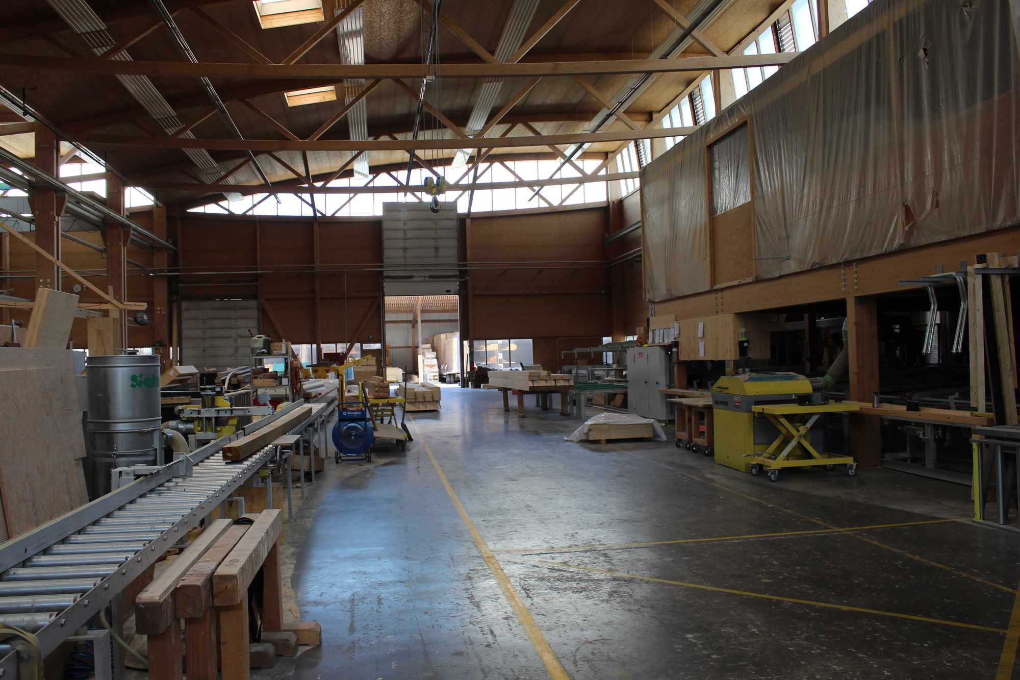 Blick in die Produktionshalle