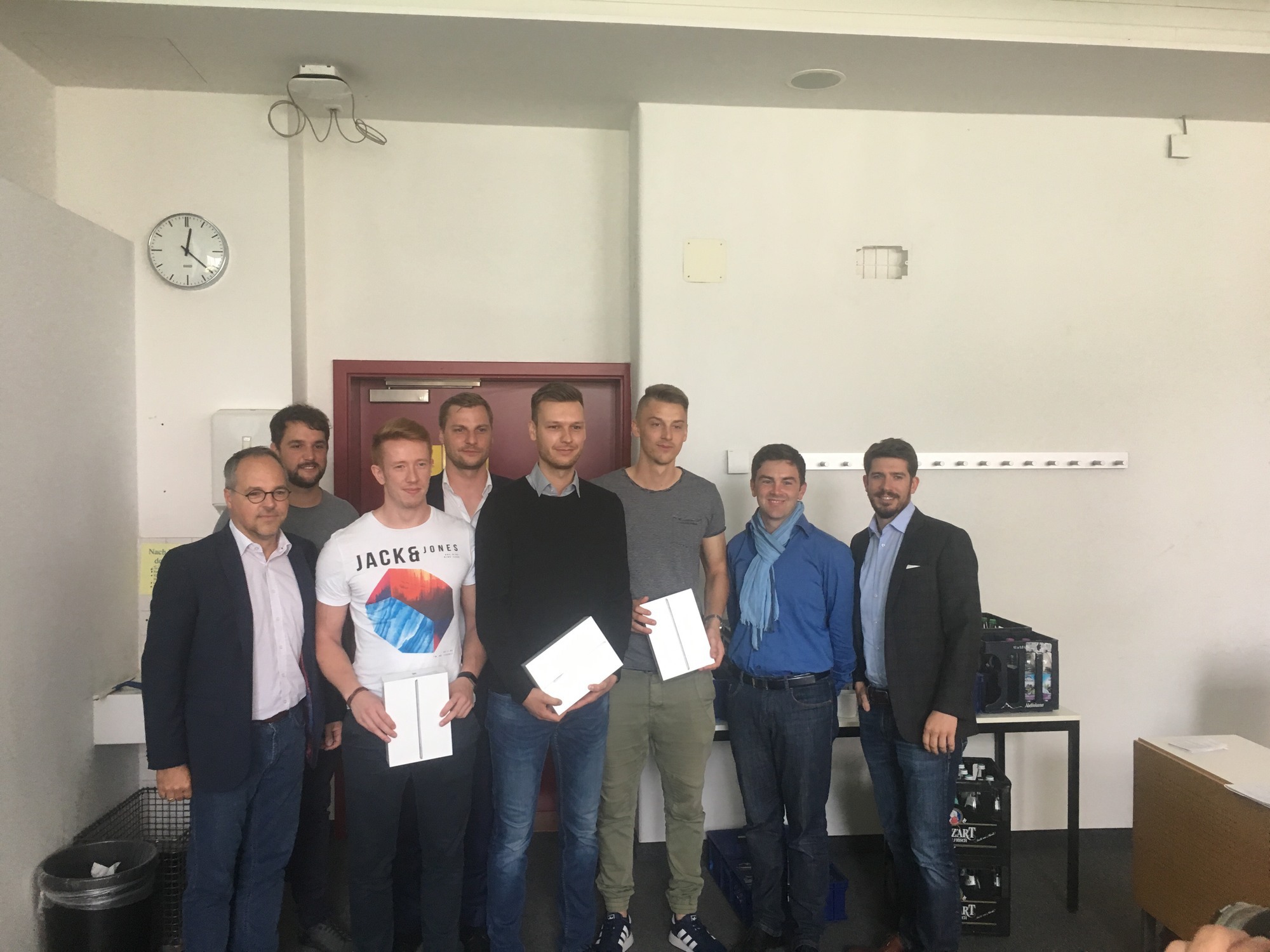Das Gewinnerteam des Wettbewerbs. Foto: Hochschule Augsburg