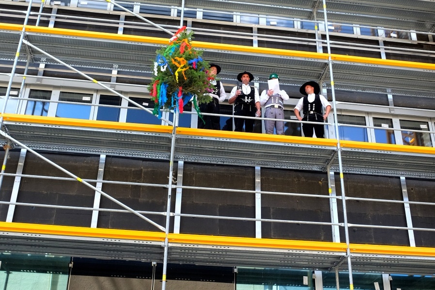 Beim Richtfest zum YPSILON. Foto: Ulmer Pressedienst