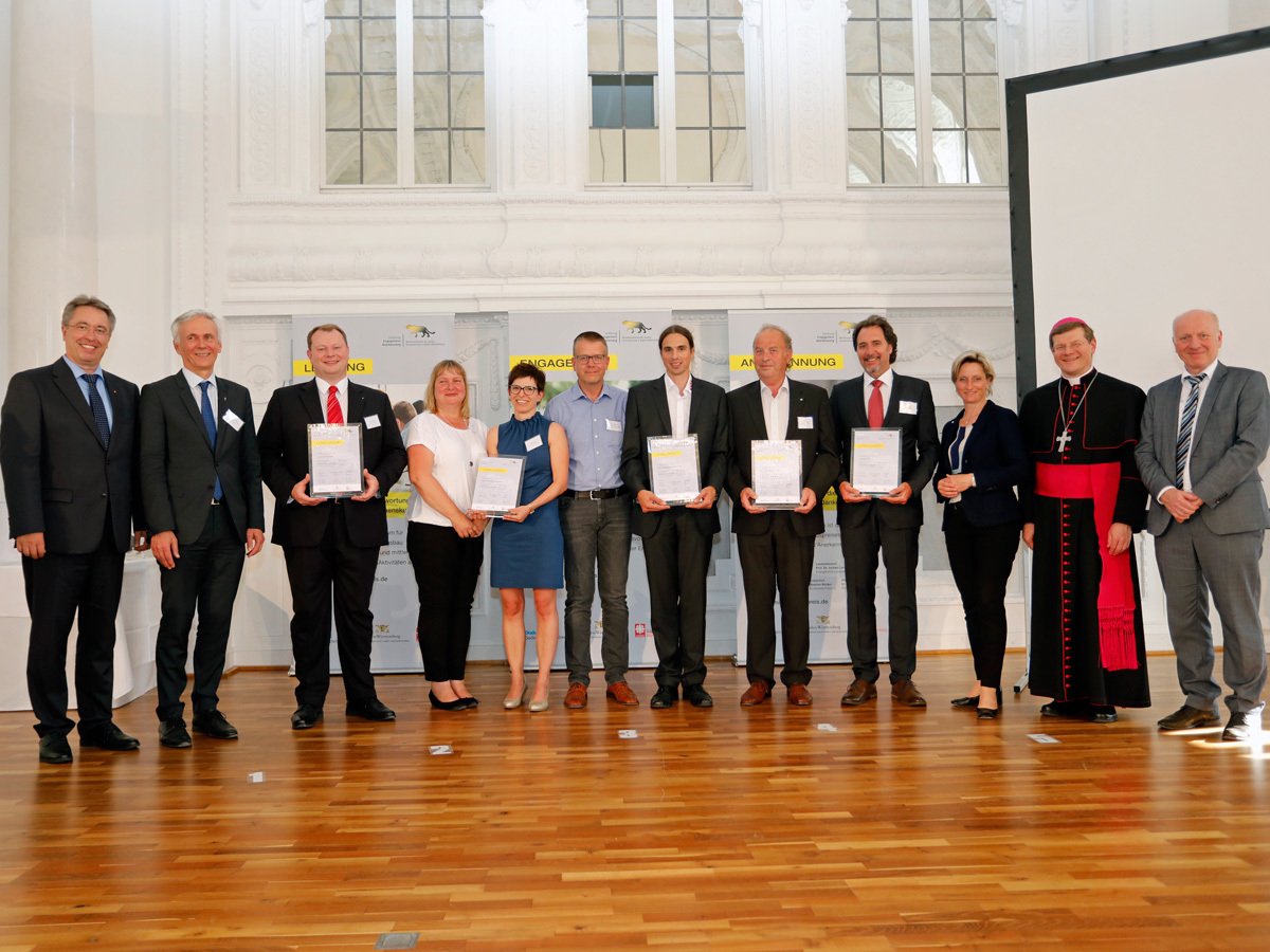 Caritas, Diakonie und das Ministerium für Wirtschaft, Arbeit und Wohnungsbau zeichneten sozial und gesellschaftlich engagierte Unternehmen mit dem Lea-Award aus. Foto: Uta Rometsch / Caritasverband der Diözese Rottenburg-Stuttgart e. V.
