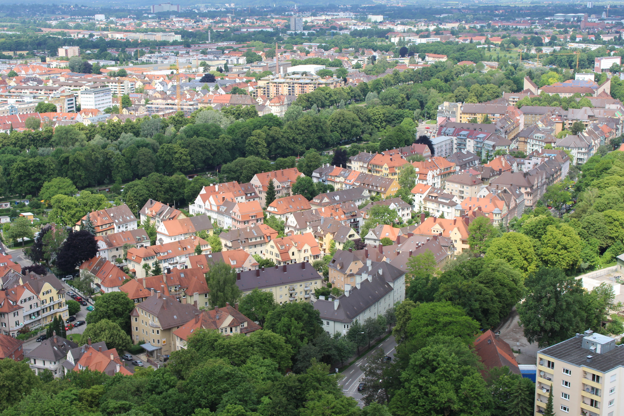 Augsburg von oben. Foto: B4B WIRTSCHAFTSLEBEN SCHWABEN