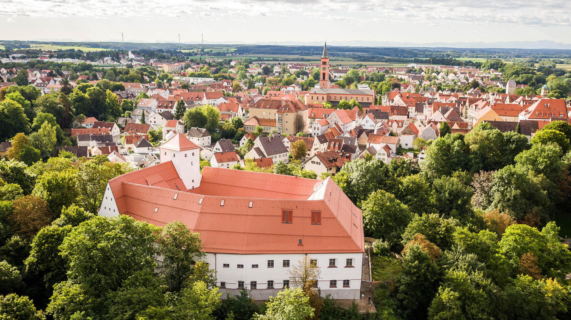 Sanierungsmaßnahme: Das Friedberger Schloss. Foto: Stefan Heinrich
