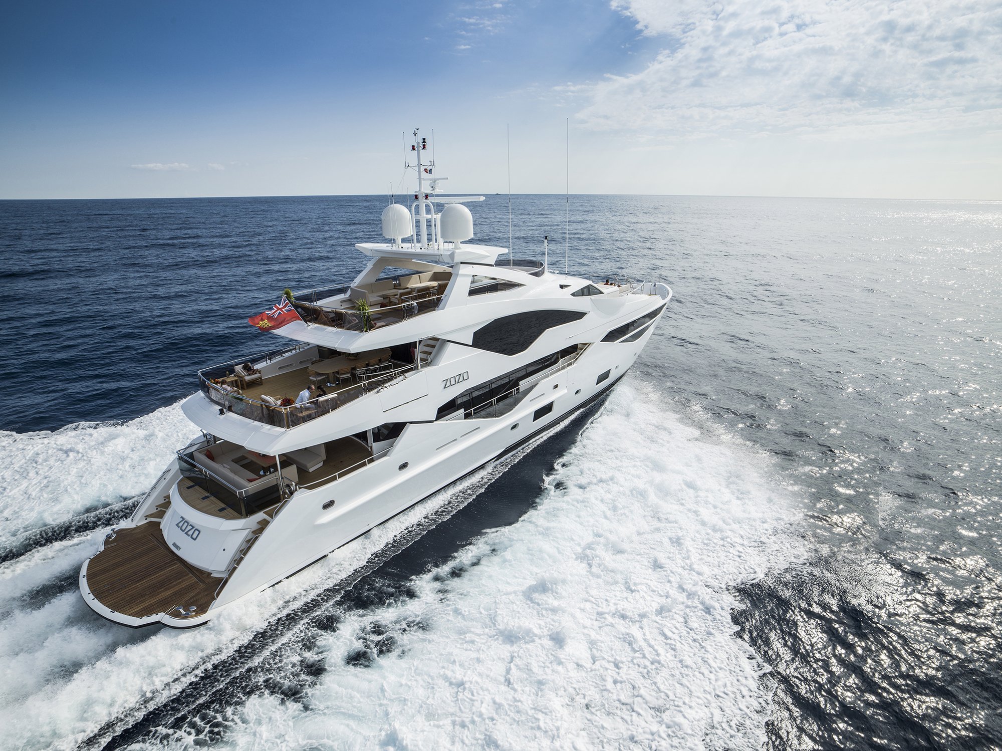 Symbolbild einer Sunseeker Yacht. Foto: Rolls-Royce/Sunseeker