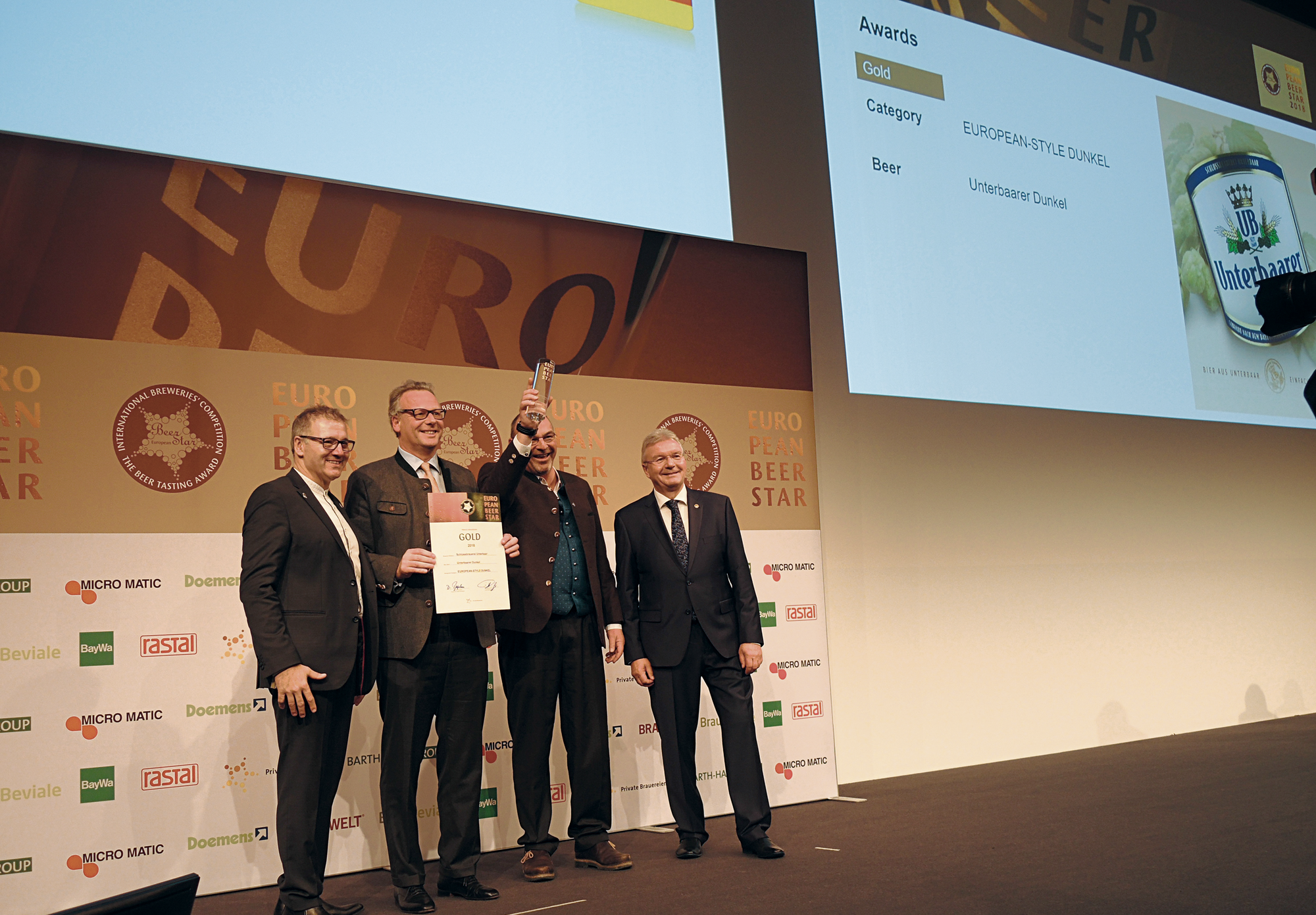 Georg Rittmayer, Franz Freiherr Groß von Trockau, Albert Erberle von Koblinski und Detlef Projahn. Foto: Melanie Baumgartner