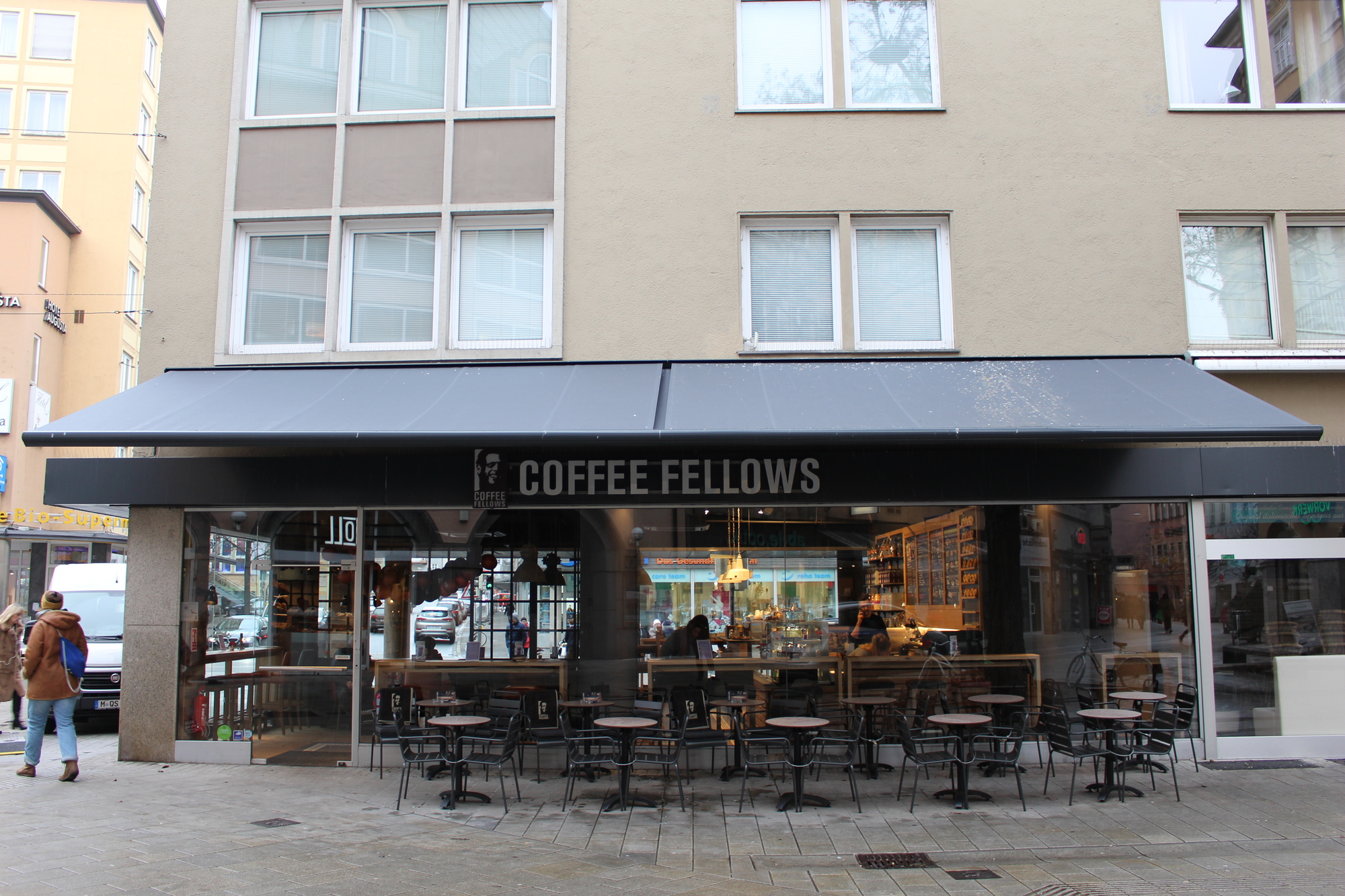 Coffe Fellows hat seine erste Filiale in Augsburg in der Karlstraße eröffnet.