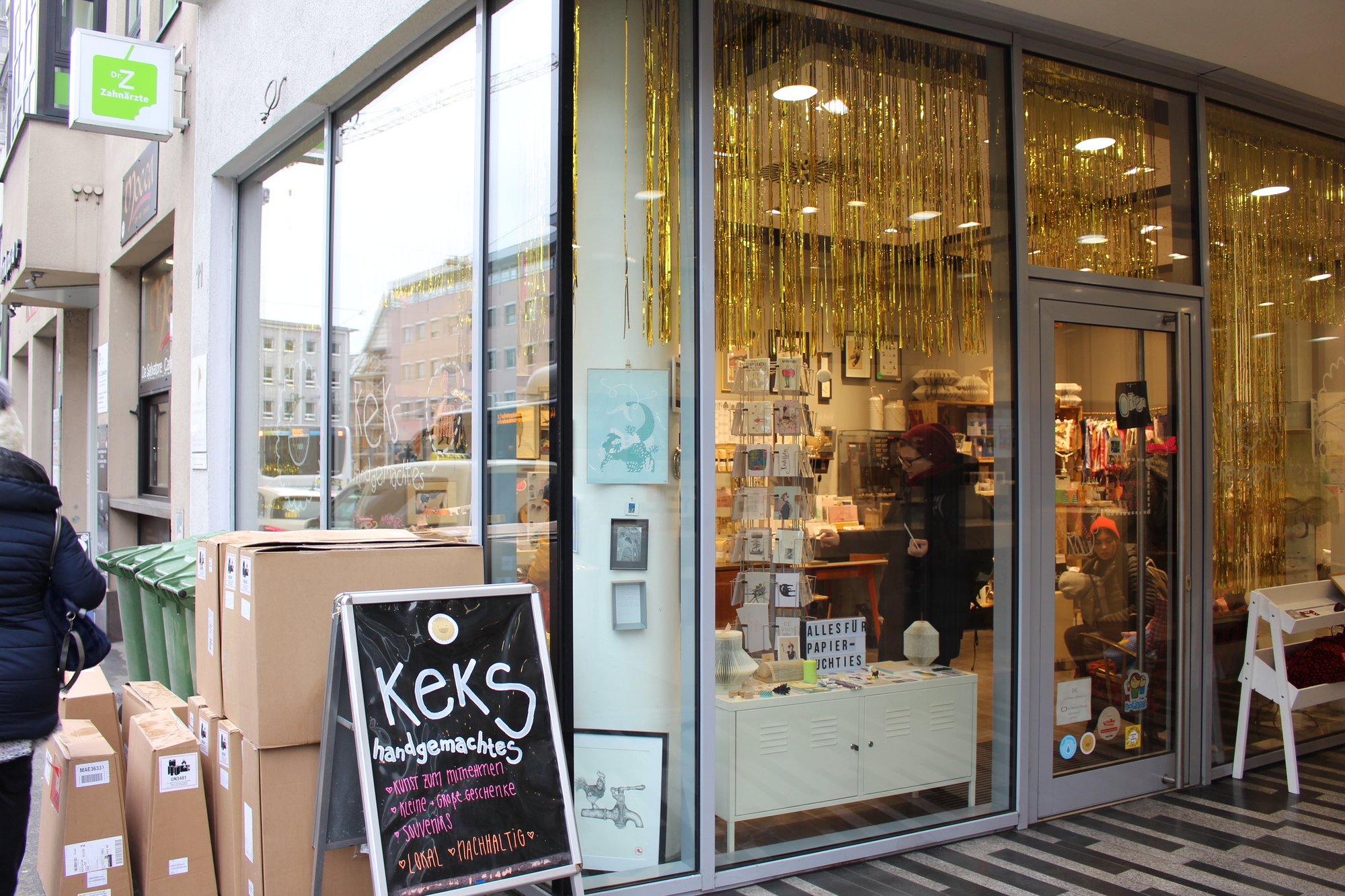 In der Karlstraße befindet sich auch Keks handgemachtes. Der Name ist dort Programm.