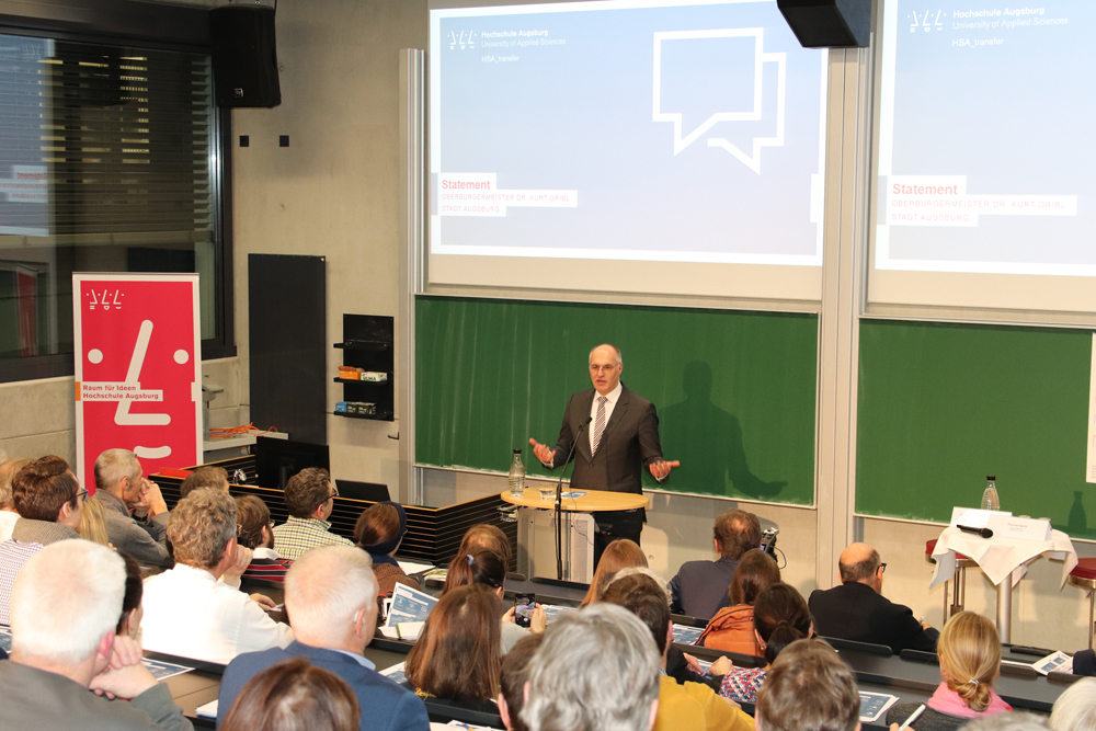 Statement vom Oberbürgermeister der Stadt Augsburg, Dr. Kurt Gribl. Foto: HSA