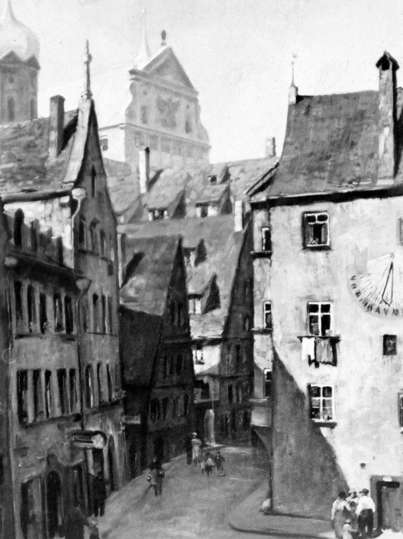 Die Pfladergasse um die Jahrhundertwende. Foto: DR. GRANDEL