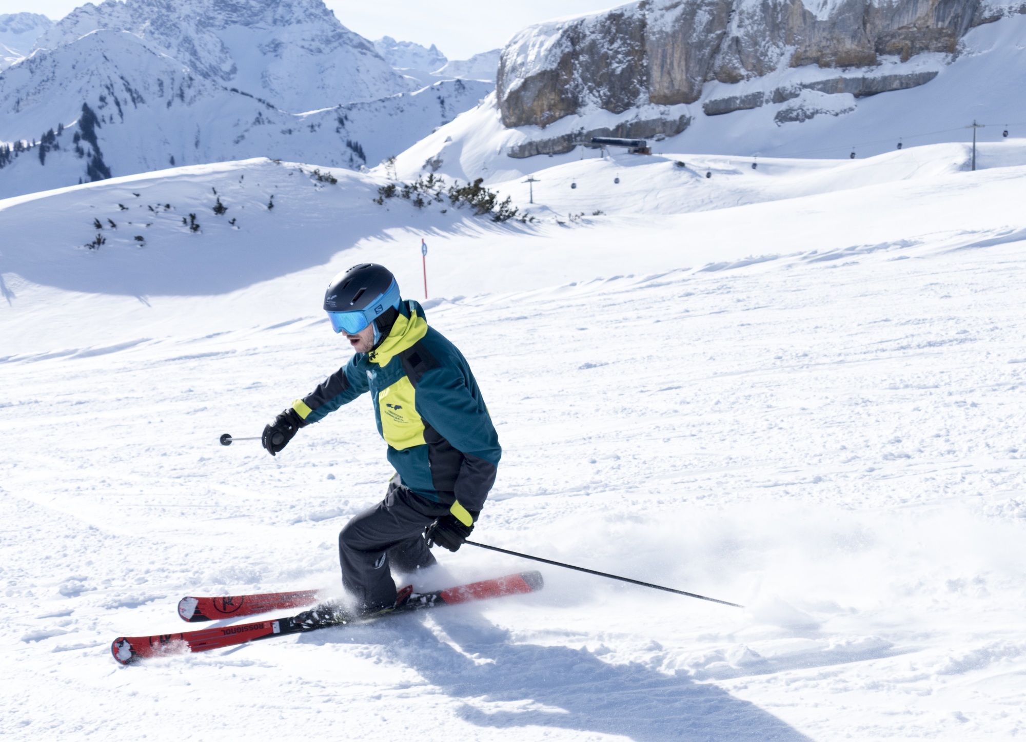 Dr. Andreas Gapp beim Skifahren. Foto: Oberstdorf Kleinwalsertal Bergbahnen