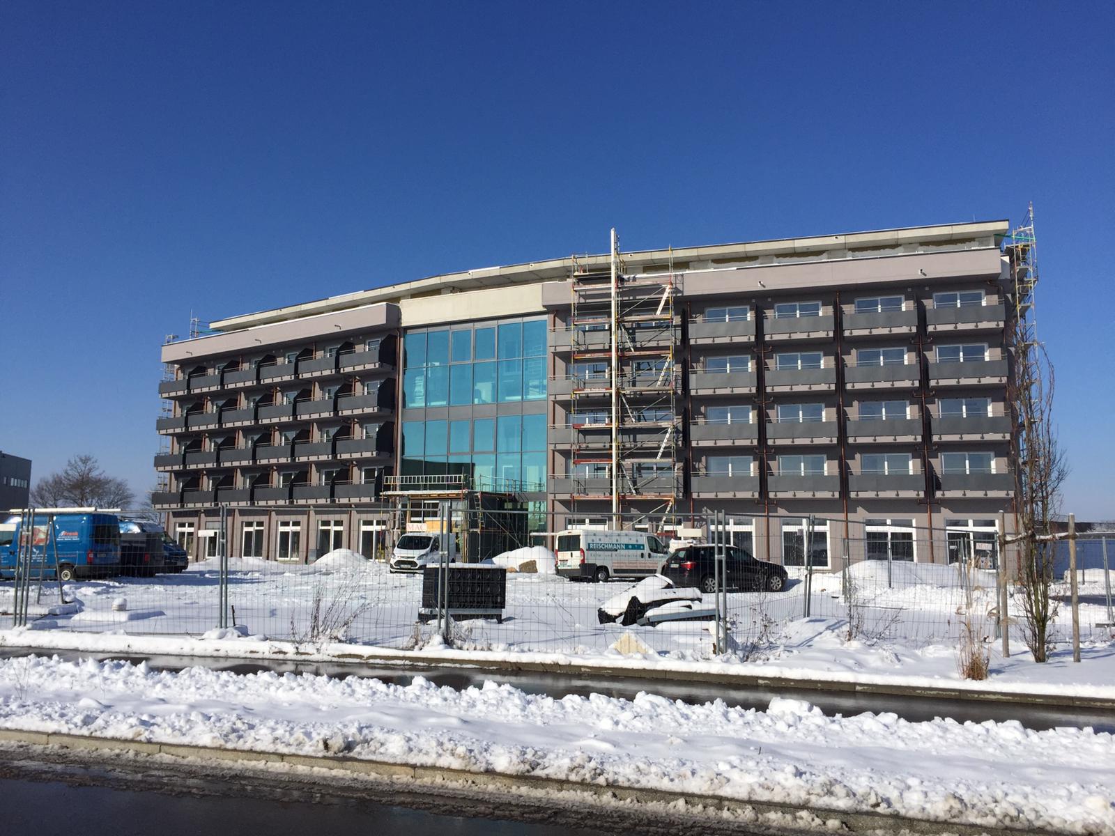 Aktueller Baustand des Augsburg Hotel-Sonnenhof. Foto: B2 Gewerbepark GmbH