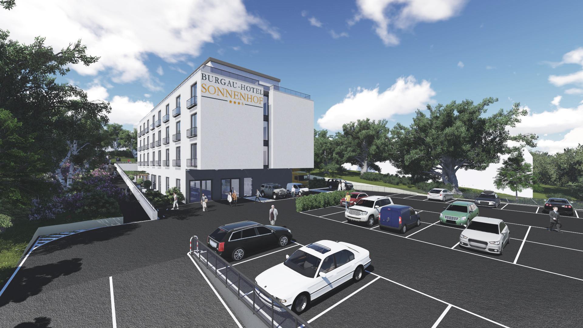 So soll das Hotel aussehen, wenn es fertig ist. Visualisierung: Architekturbüro Ferrara