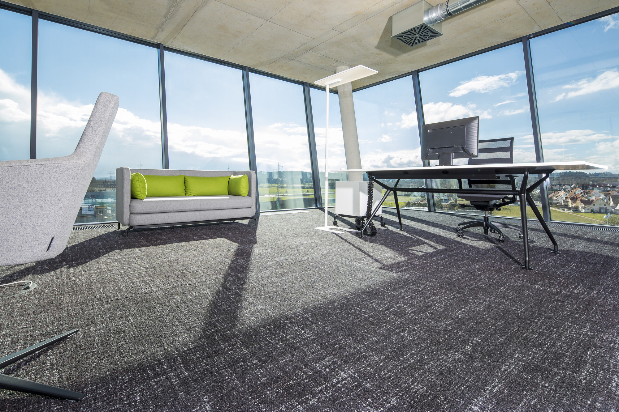 Wer eine kreative Pause braucht, kann auch einfach mal die Aussicht aus dem 5. Stock des Sheridan Towers genießen. Foto: Wagner Topstar