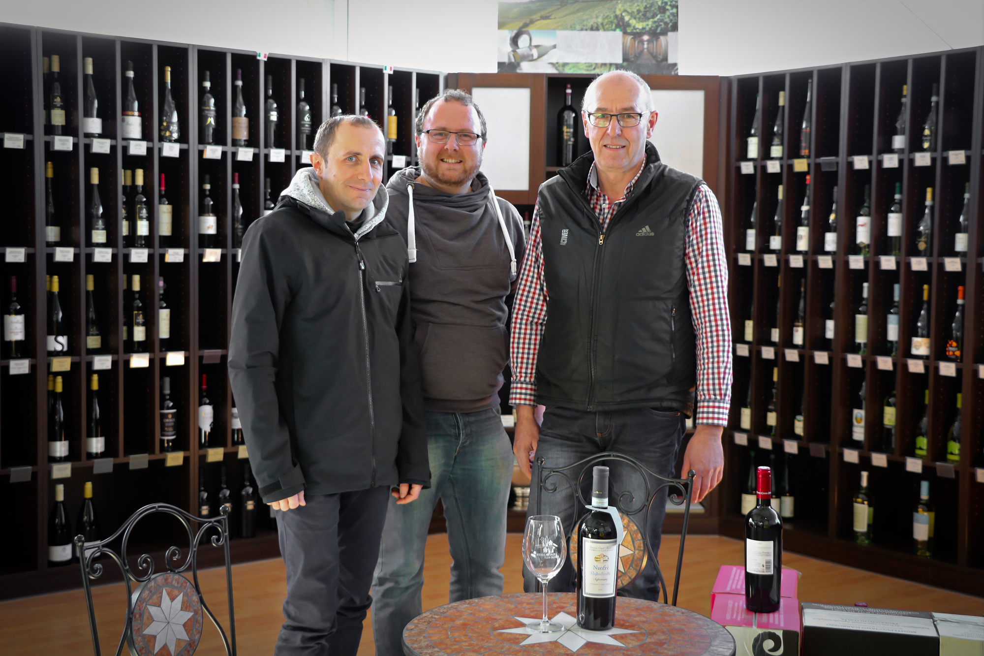 Ulrich und Martin Bihlmayr mit Franz Kapfer. Foto: privat