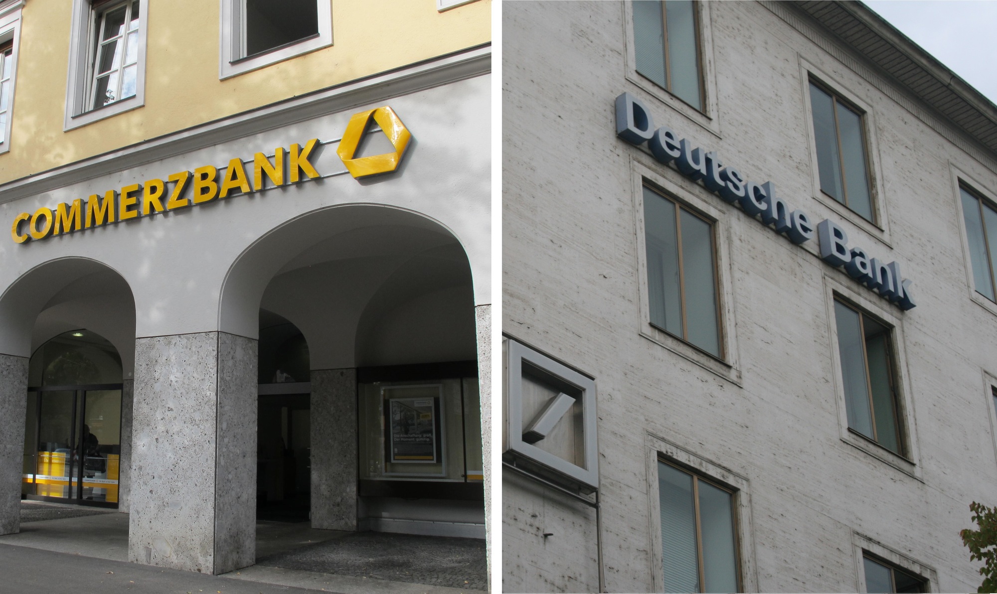 Die Commerzbank und die Deutsche Bank befinden sich aktuell in ergebnisoffenen Gesprächen. Fotos: B4B WIRTSCHAFTSLEBEN SCHWABEN