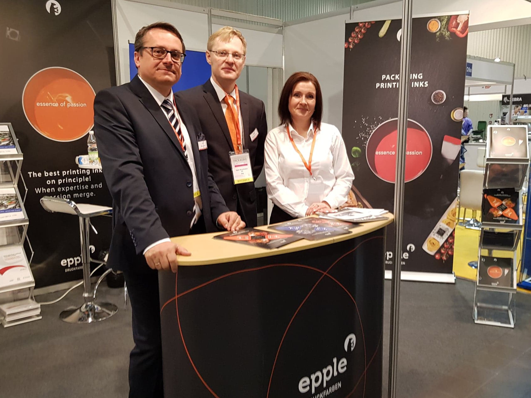 Packaging Innovations: Ernest Kulaj, Jaroslaw Wozny, Barbara Dobrowolska. Foto: Epple Druckfarben AG