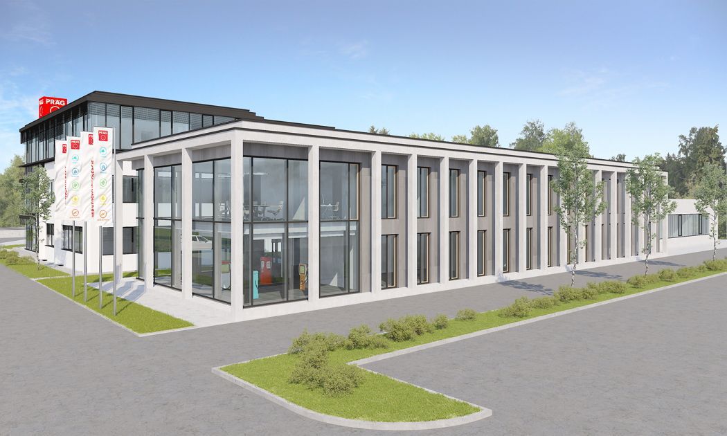 Visualisierung. So soll der Neubau aussehen. Bild: Präg