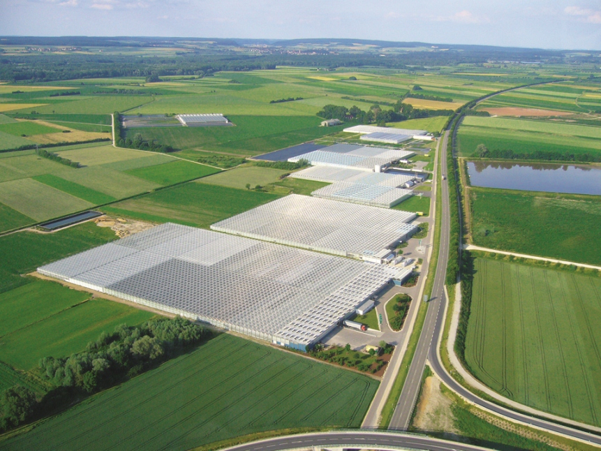 Luftaufnahme der Gärtnersiedlung. Foto: Dehner