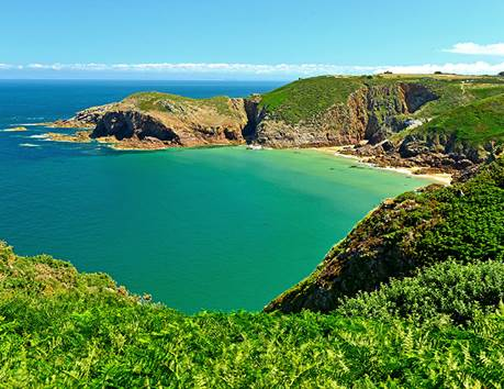 Jersey, grüne Insel im Atlantik. Bild Globalis