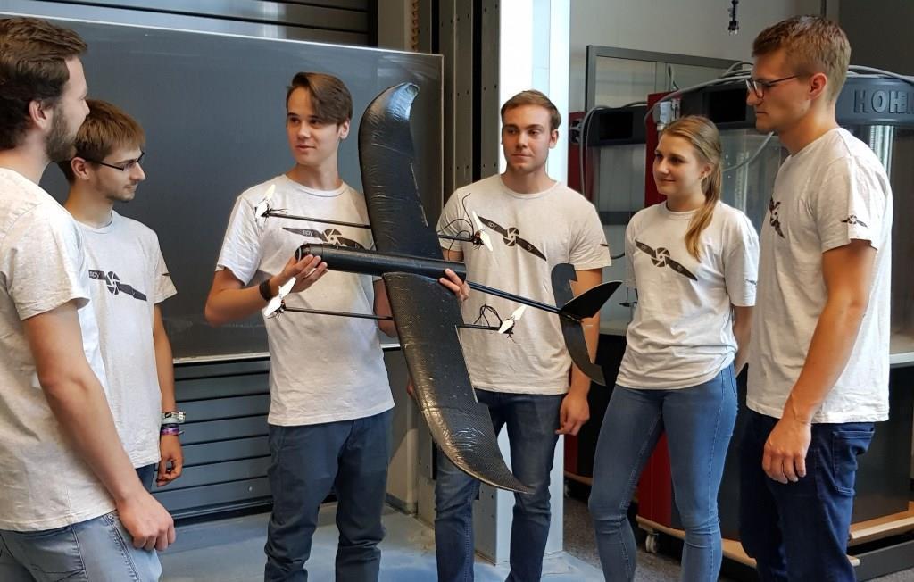 Die Präsentation des Modells des Flugtaxis. Foto: CCeV/A.-L. Glocker