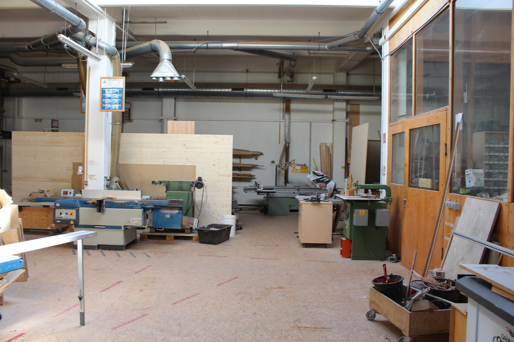 Blick in die Schreiner-Werkstatt