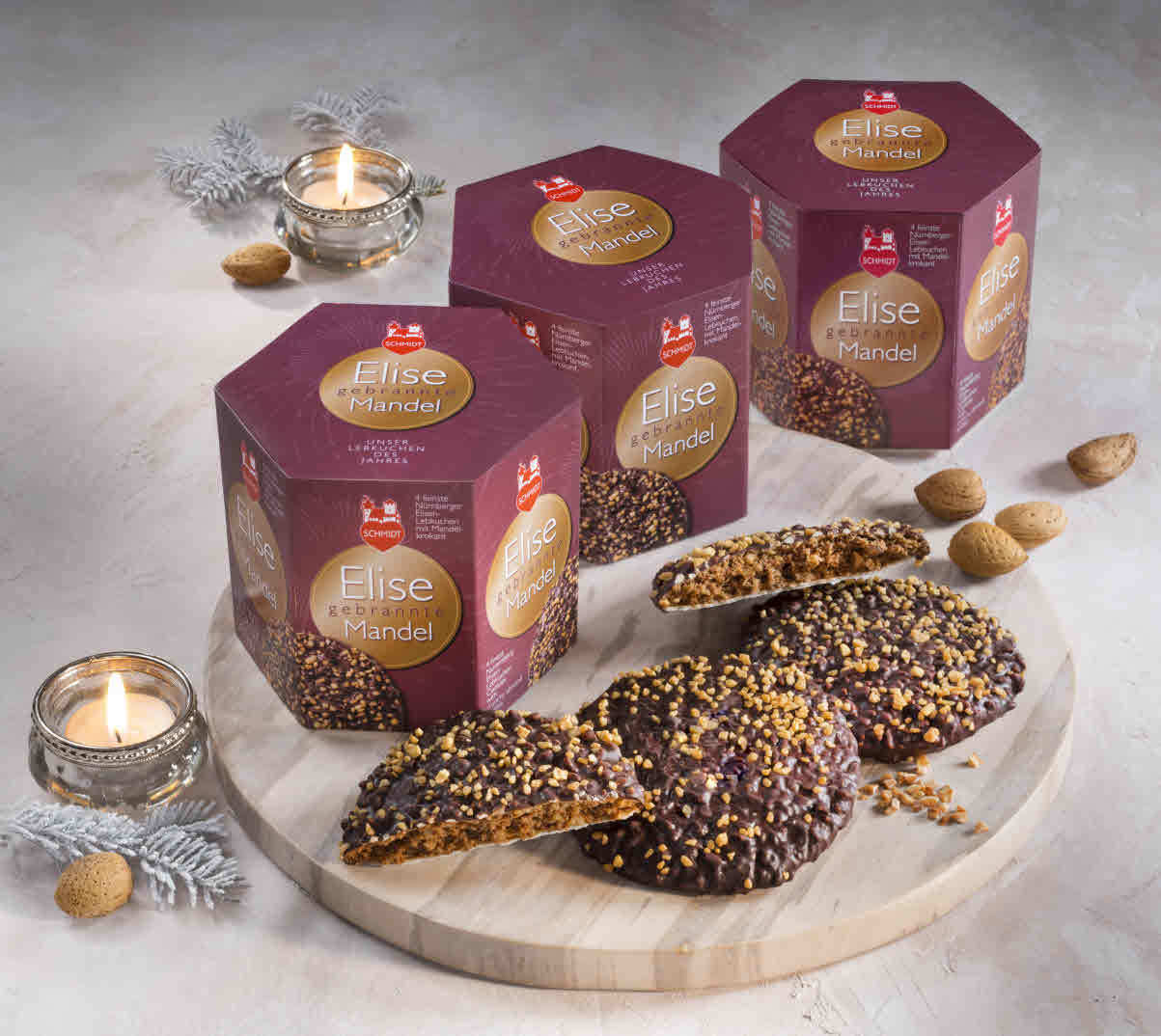 Elise gebrannte Mandel - der Lebkuchen des Jahres 2019. Foto: Lebkuchen-Schmidt