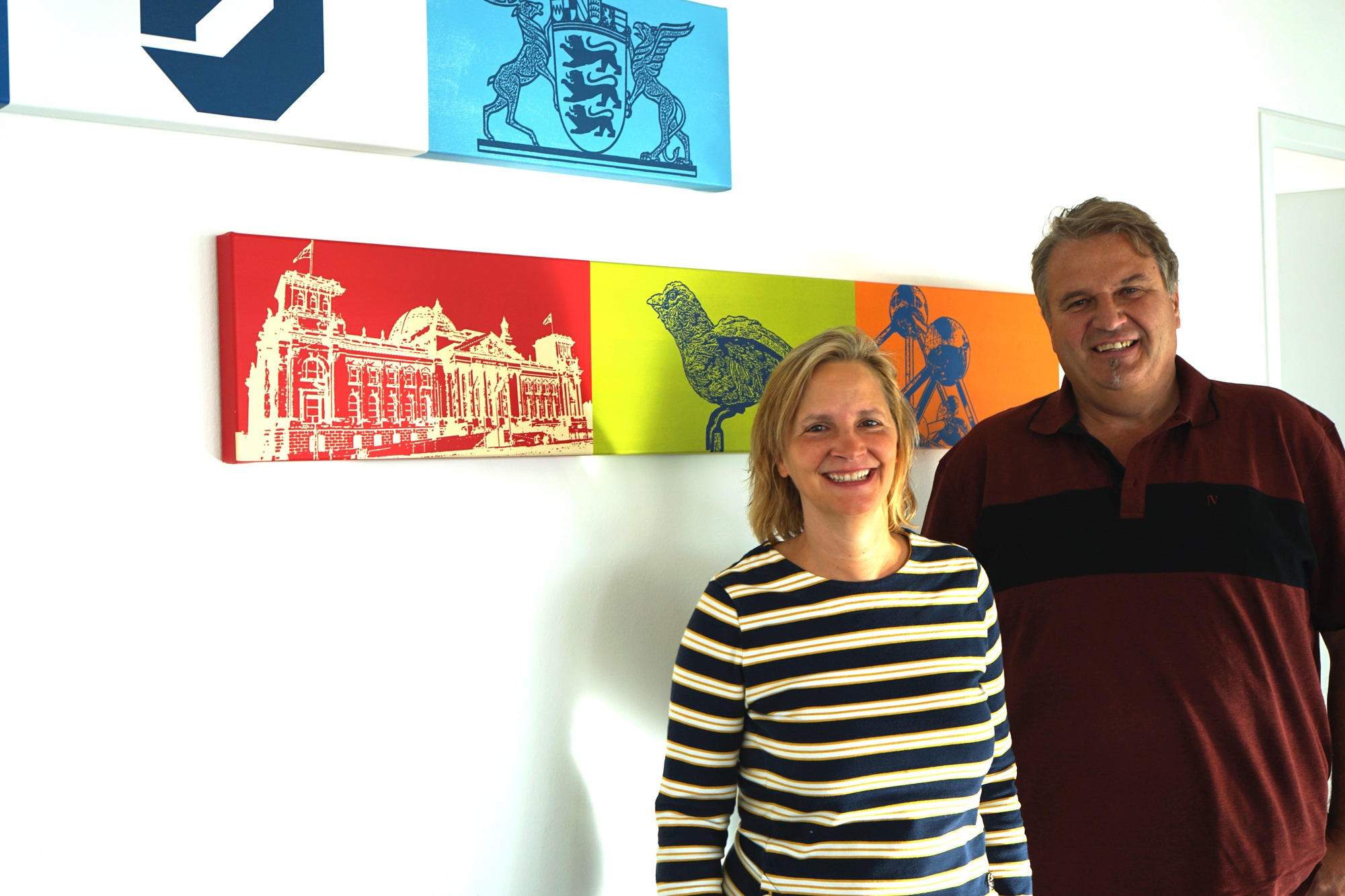 „Kümmerin“ Susanne Lubos und „Willkommenslotse“ Ewald Wasner von der Handwerkskammer Ulm. Foto: Handwerkskammer Ulm