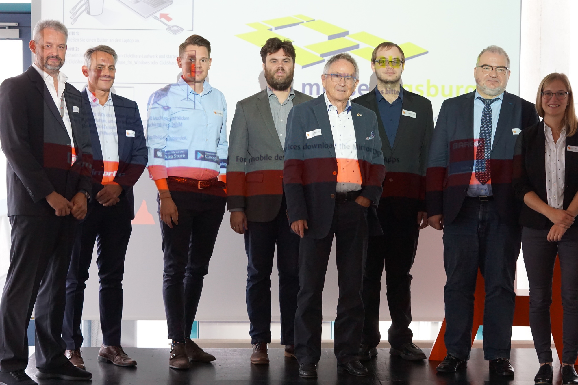 Die Referenten des A³ Wirtschaftdialog. Foto: Regio Augsburg Wirtschaft GmbH