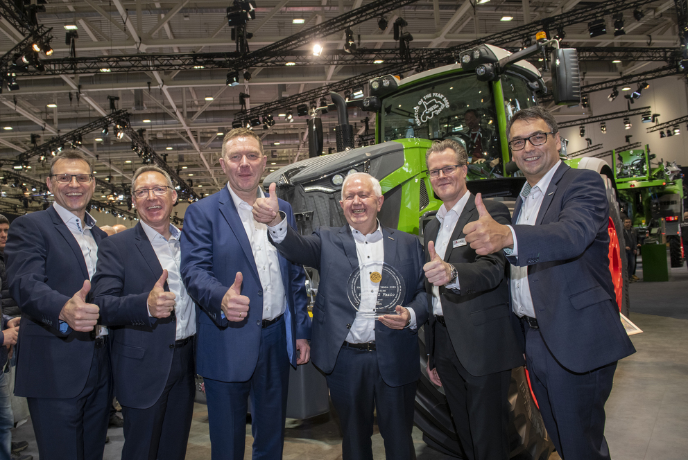 Von links: Walter Wagner, Robert Heisler, Christoph Gröblinghoff, Peter-Josef Paffen, Torsten Dehner und Roland Schmidt. Foto: AGCO