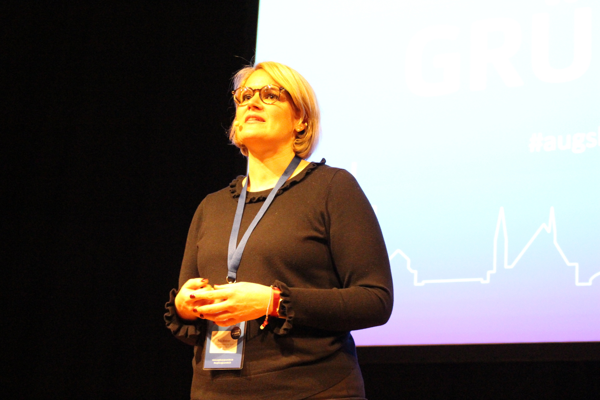 Eva Weber bei Augsburg gründet! 2019. Foto: Iris Zeilnhofer/B4B WIRTSCHAFTSLEBEN SCHWABEN