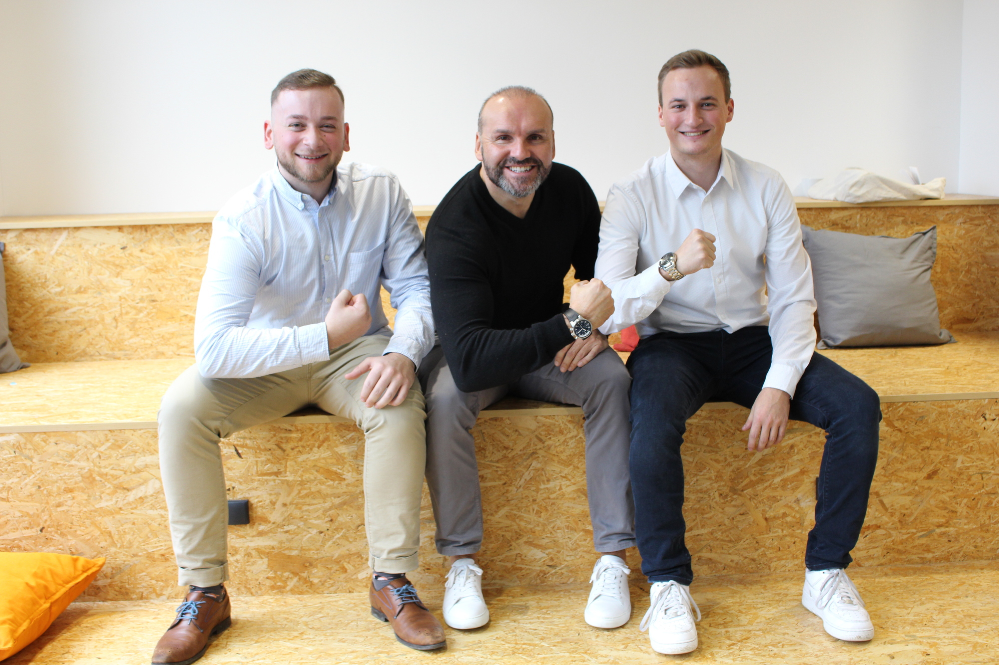 Pierre Laritz, Christian Gebler und Tobias Altmayr. Foto: Iris Zeilnhofer/B4B WIRTSCHAFTSLEBEN SCHWABEN