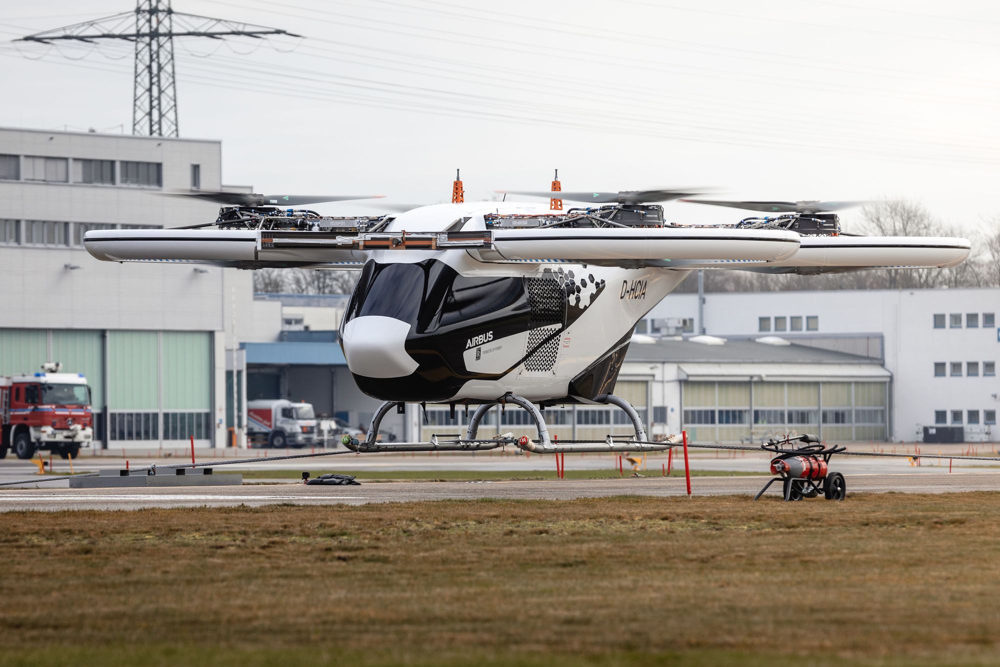 Der City-Airbus bei einem Testflug in Donauwörth. Foto: Airbus Helicopters / Patrick Heinz