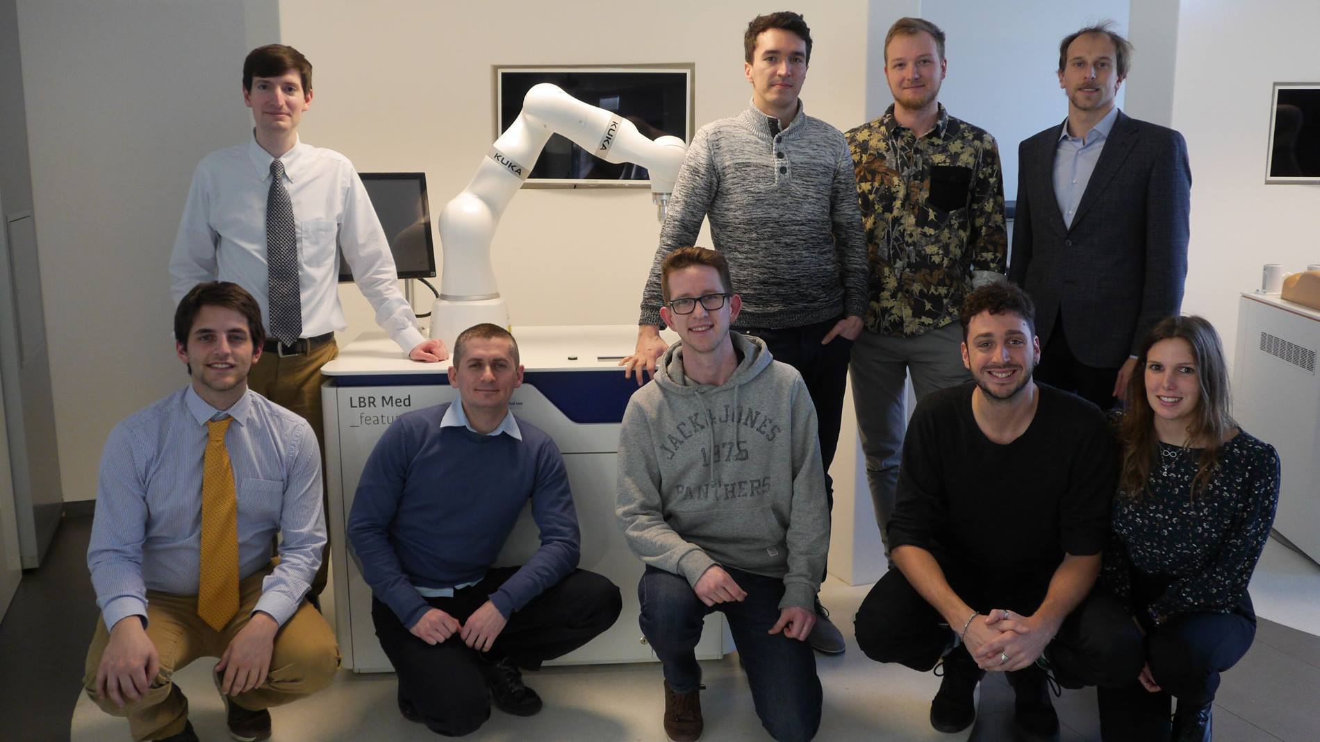 Gruppenbild der Finalisten des KUKA Innovation Award 2020. Foto: KUKA