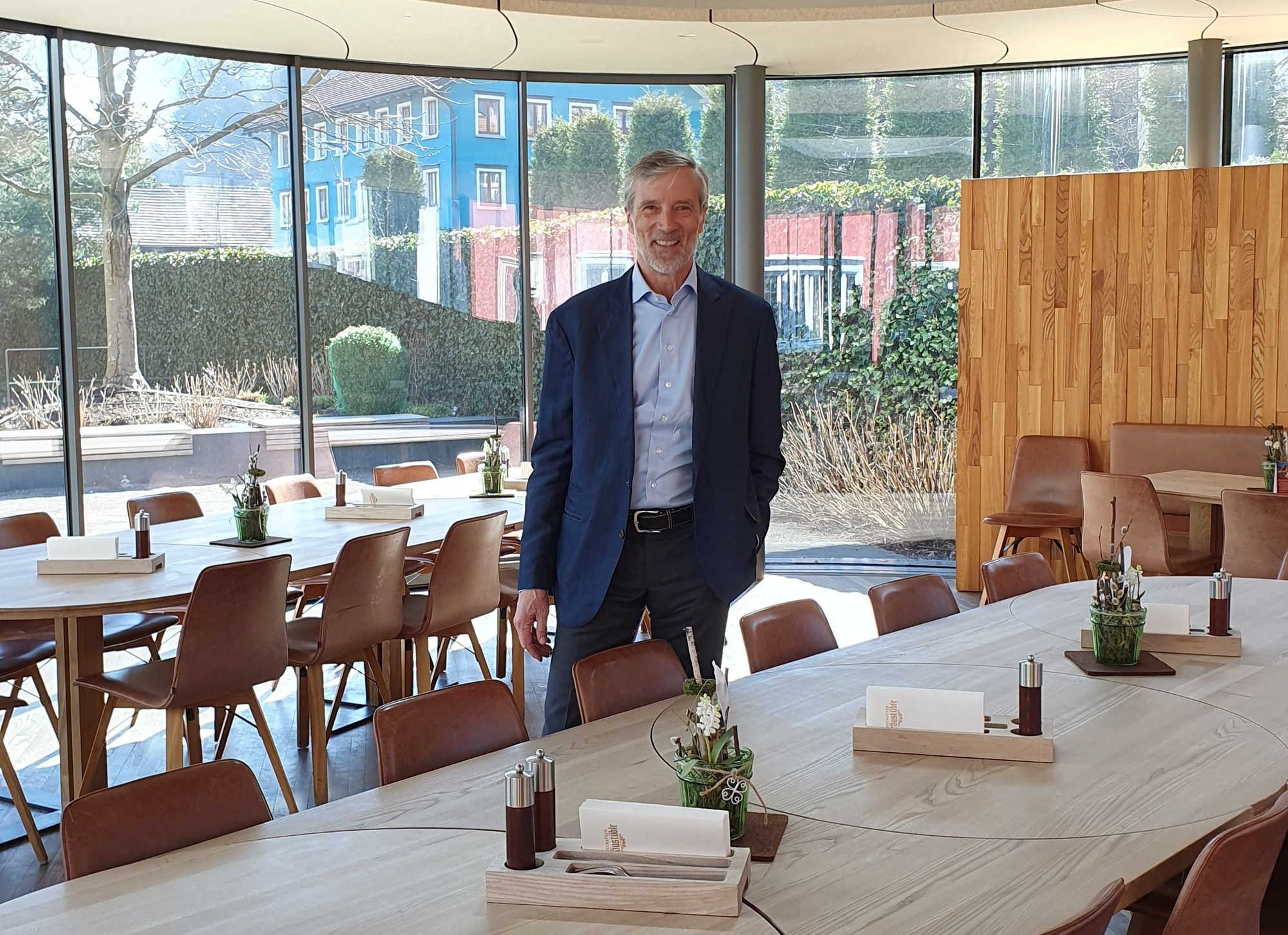 Geschäftsführender Gesellschafter Michael Weiss im Bräustüble: „Nur miteinander sind wir stark." Foto: Meckatzer Löwenbräu Benedikt Weiß KG