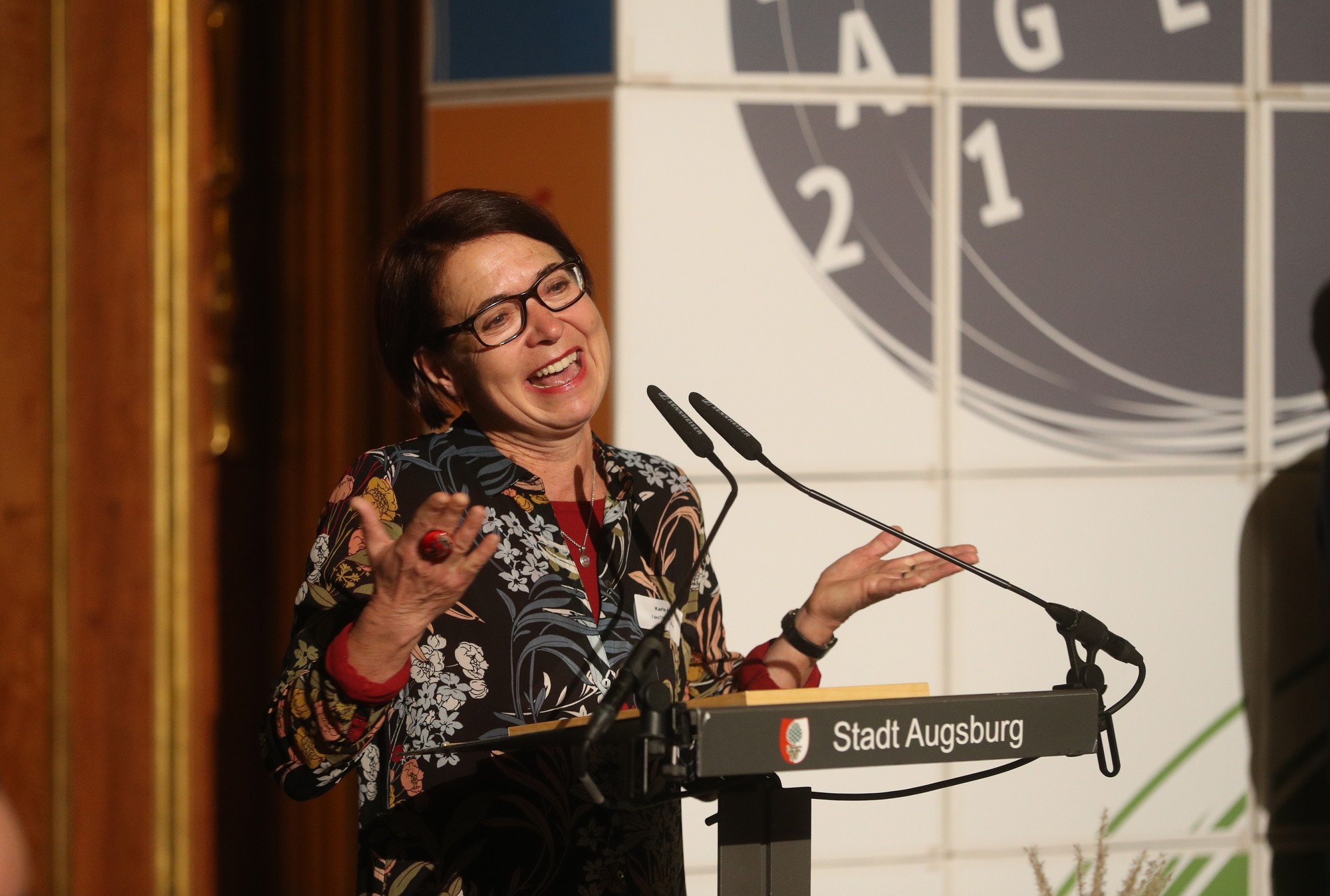 Karla Andrä vom FaksTheater Augsburg hat im vergangenen Jahr den Augsburger Zukunftspreis erhalten. Foto: Stadt Augsburg / Michael Hochgemuth