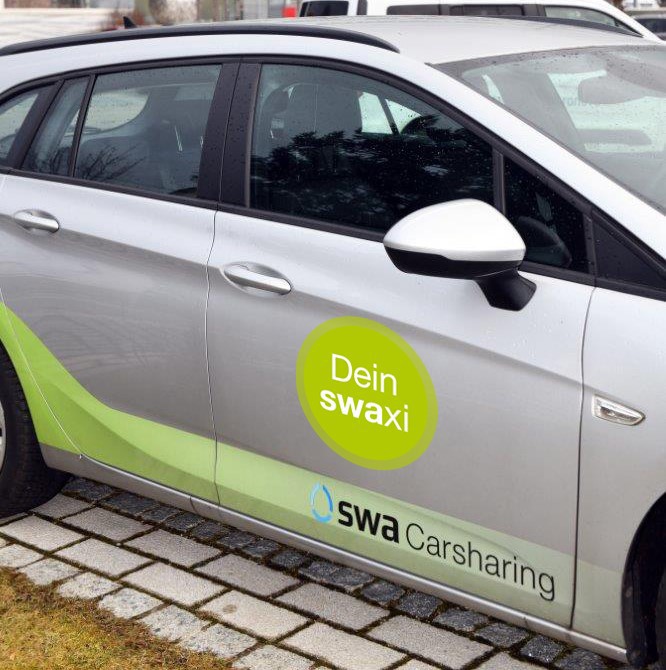 Das swaxi. Der neue Fahrservice der Stadtwerke Augsburg (swa). Foto: swa / Thomas Hosemann