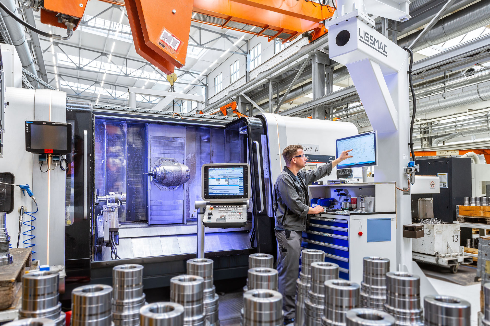 Moderne Produktion bei MAN 2019. Foto: MAN Energy Solutions