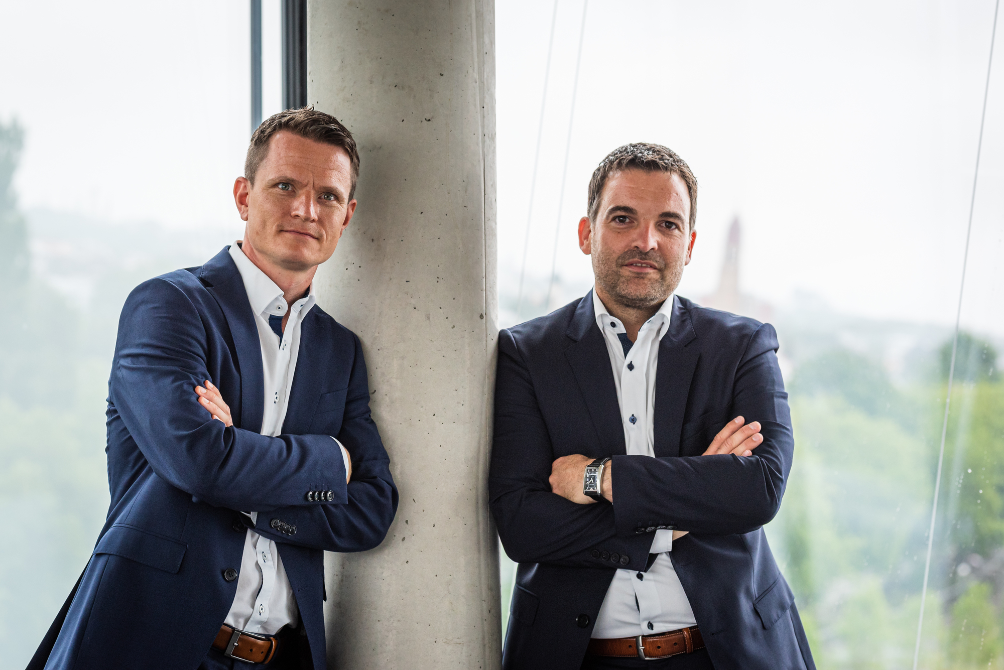 Dr. Mathias Bauer von der Blue Advisory GmbH und Prof. Dr. Michael Jünger, Kompetenzpartner des Unternehmens. Foto: Blue Advisory