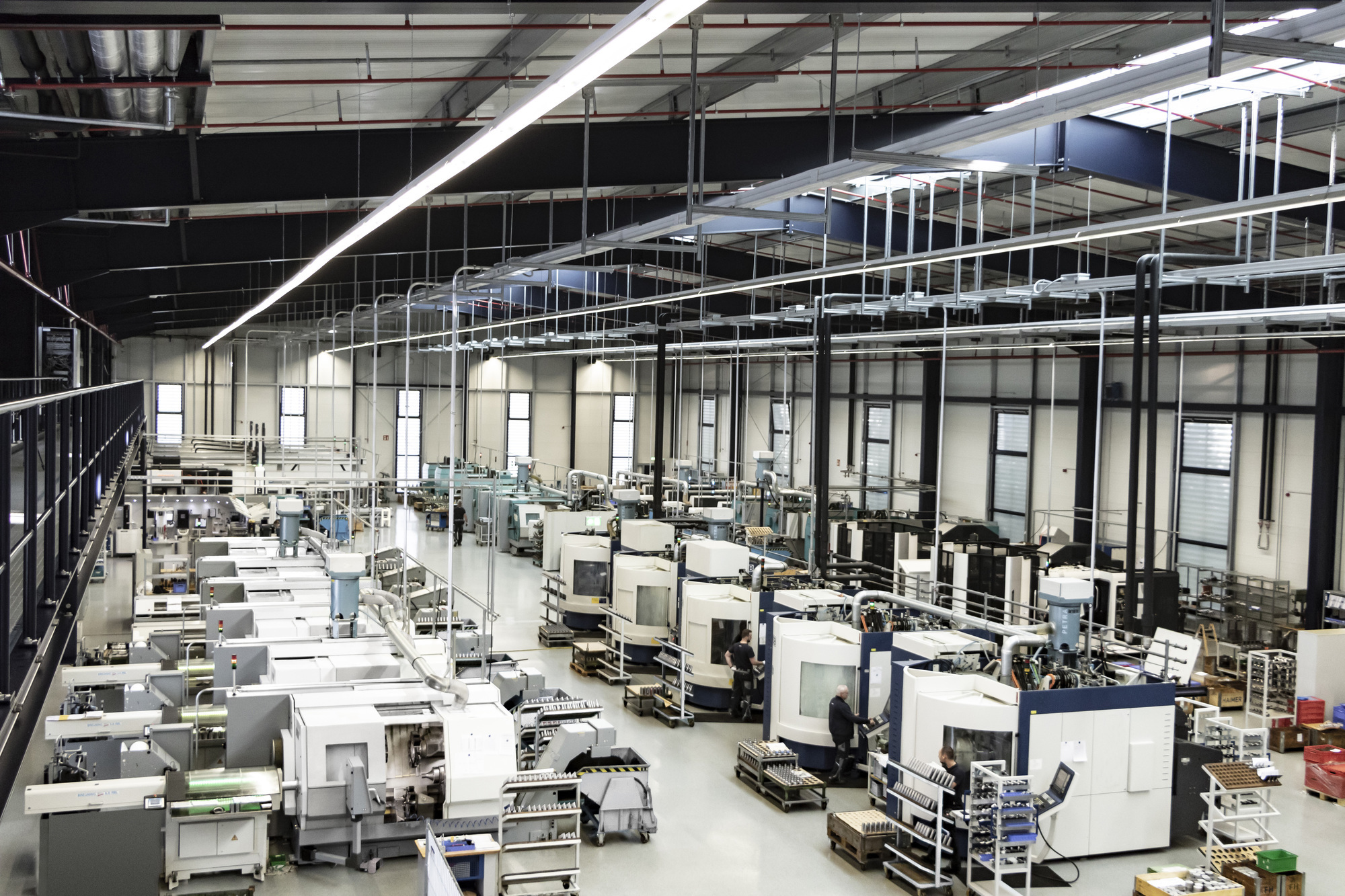 Ein Blick in die Produktionshalle der Haimer GmbH. Foto: Haimer GmbH